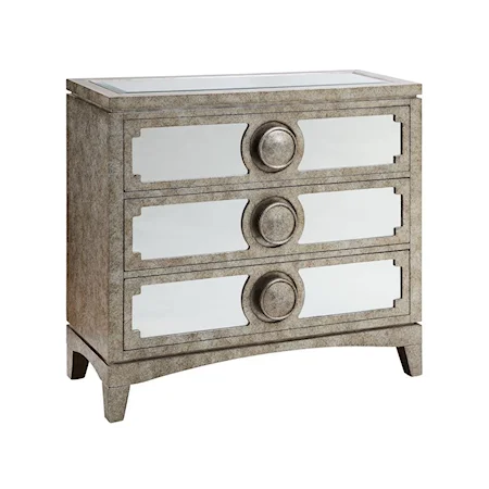 Carlton 3-Drawer Mirrored Cabinet